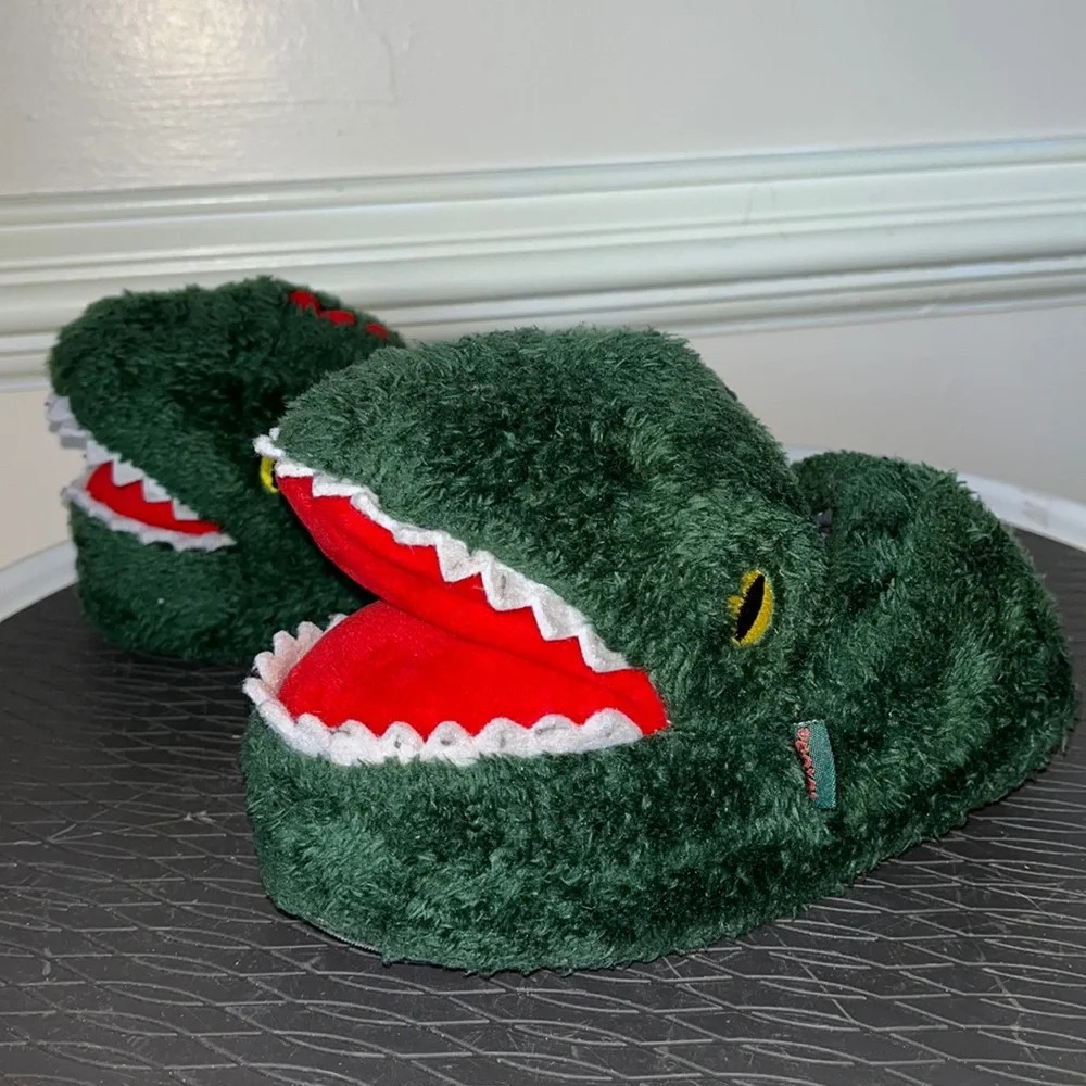 Totes Dinosaur Slippers Boy Size 13-1